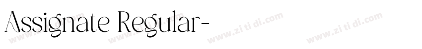 Assignate Regular字体转换